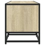 vidaXL Meuble TV chêne sonoma 210x35x41 cm bois d'ingénierie