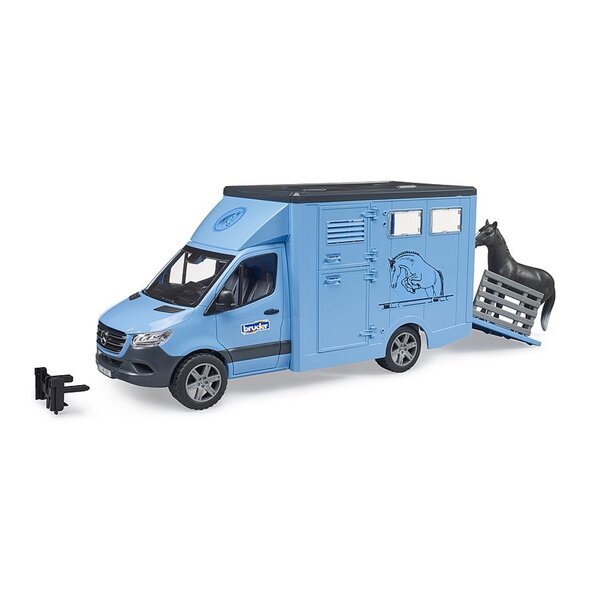 Bruder 02674 - Camion Bétaillère Mercedes Benz Sprinter avec un cheval