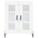 vidaXL Buffet haut Blanc 69 5x34x180 cm Bois d'ingénierie