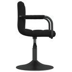 vidaXL Chaises pivotantes à manger lot de 2 noir velours