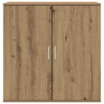 Buffet vidaXL Artisan en chêne 79x38x80 cm en bois d'ingénierie
