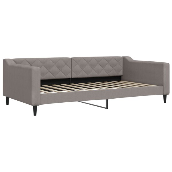 vidaXL Lit de repos taupe 100x200 cm tissu