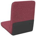 vidaXL Fauteuil de sol ajustable Bordeaux Tissu