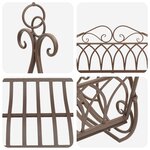vidaXL Banc Balançoire Acier 112 x 60 x 126 5 cm Marron ancien