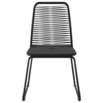 vidaXL Ensemble à manger de jardin 9Pièces PVC résine tressée noir marron