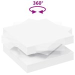 vidaXL Table basse rotative à 360 degrés blanc 70x70x34 5 cm