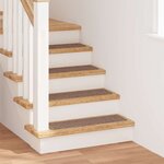 vidaXL Marches d'escalier 15 Pièces Marron 75 x 20 cm Polypropylène