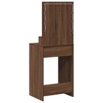 vidaXL Coiffeuse Chêne brun 50 x 41 x 135 cm Bois d'ingénierie