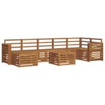 vidaXL Ensemble de canapés d'extérieur 8 pc Naturel