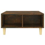 vidaXL Table basse chêne fumé 60x60x30 cm bois d'ingénierie