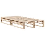 vidaXL Cadre de lit sans matelas 90x200 cm bois de pin massif