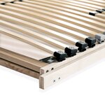 vidaXL Sommier à lattes sans matelas avec 28 lattes 7 zones 140x200 cm