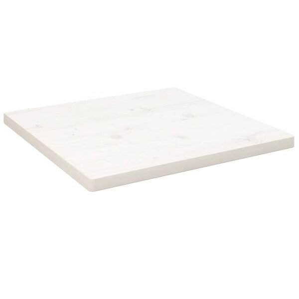 vidaXL Dessus de table blanc 40x40x2 5 cm bois de pin massif