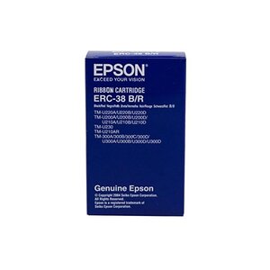 Ruban d'impression erc-38 b/r noir rouge pour tm-300 epson