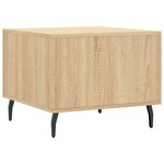 vidaXL Table basse Chêne sonoma 50x50x40 cm Bois d'ingénierie