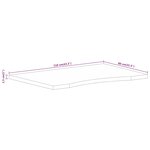 vidaXL Dessus de bureau avec courbe 110x80x2 5 cm manguier massif brut