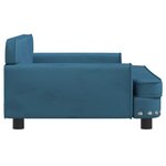 vidaXL Canapé pour enfants bleu 90x53x30 cm velours