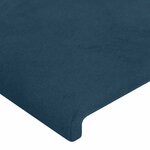 vidaXL Têtes de lit 2 Pièces Bleu foncé 80x5x78/88 cm Velours