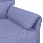 vidaXL Canapé 100  polyester  cadre en métal  MDF  Contreplaqué