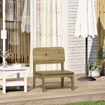 vidaXL Chaise de jardin 60x52 5x72 cm bois de pin imprégné