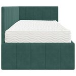 vidaXL Cadre de lit d'angle Vert foncé 80 x 200 cm Velours