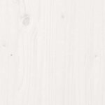 vidaXL Cadre de lit sans matelas blanc 90x190 cm bois de pin massif