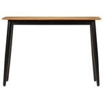 vidaXL Table console 110x40x76 cm bois de manguier solide et fer