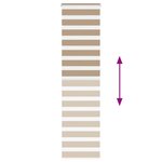 vidaXL Store zèbre marron sable largeur du tissu 50 9 cm polyester