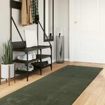 vidaXL Tapis doux à poils moyens et lavable HUARTE Vert forêt