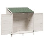 vidaXL Abri de jardin Blanc 106 x 56 x 113 5 cm Bois d'ingénierie
