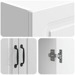 vidaXL Ensemble de Meubles 2 Pièces Blanc brillant Bois d'ingénierie