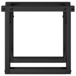 vidaXL Pieds de table basse cadre en O 40x40x33 cm fonte