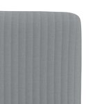 vidaXL Chaises à manger lot de 4 gris clair tissu