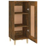 vidaXL Buffet Chêne fumé 34 5x34x90 cm Bois d'ingénierie