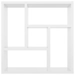 vidaXL Étagère murale Blanc brillant 45 1x16x45 1 cm Bois d’ingénierie