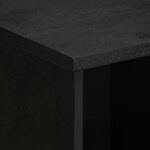 vidaXL Buffet noir 80x33x75 cm bois d'ingénierie