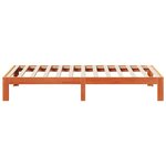 vidaXL Cadre de lit sans matelas cire marron 90x200 cm bois pin massif