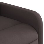 vidaXL Fauteuil inclinable marron foncé tissu
