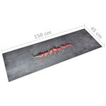 vidaXL Tapis de sol de cuisine lavable Poivre 45x150 cm