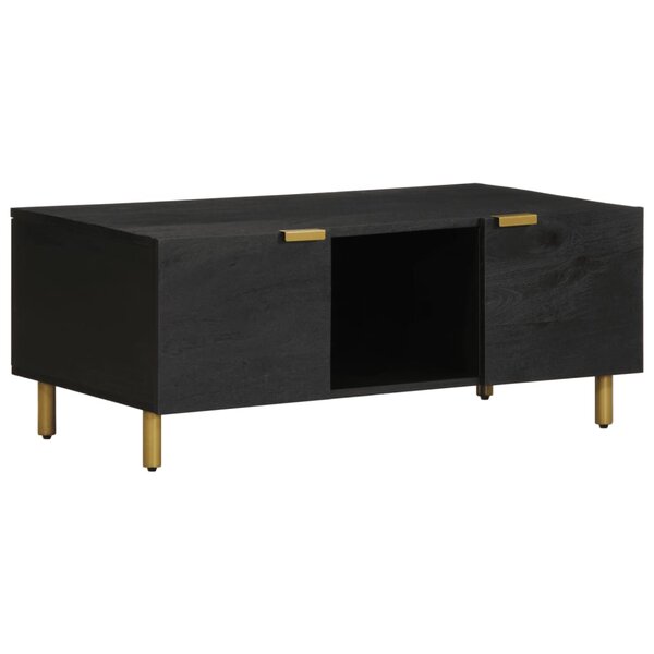 vidaXL Table basse noir 100x54x40 cm bois d'ingénierie