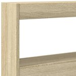 vidaXL Armoire tête de lit avec LED chêne sonoma 160x17x102 cm