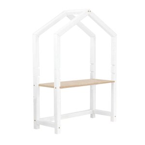 Bureau enfant cabane STOLLY blanc et verni