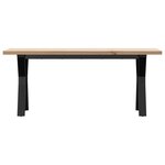 vidaXL Table basse cadre en Y 110x40x45 5 cm bois de pin massif acier
