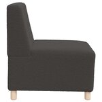 vidaXL Unité de Sofa Modulaire Sans Accoudoirs 2 Pièces Gris foncé