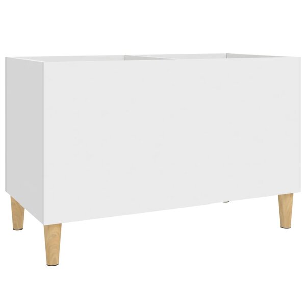 vidaXL Armoire à disques blanc 74 5x38x48 cm bois d'ingénierie