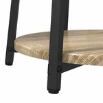 vidaXL Ensemble de tables d'appoint 2 Pièces Chêne Sonoma et noir
