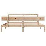 vidaXL Cadre de lit sans matelas 200x200 cm bois massif de pin