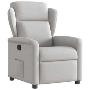 vidaXL Fauteuil inclinable gris nuage tissu