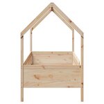 vidaXL Cadre de lit d'enfants forme de maison sans matelas pin