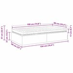 vidaXL Cadre de lit d'angle avec matelas Autre 2 Pièces Gris Velours